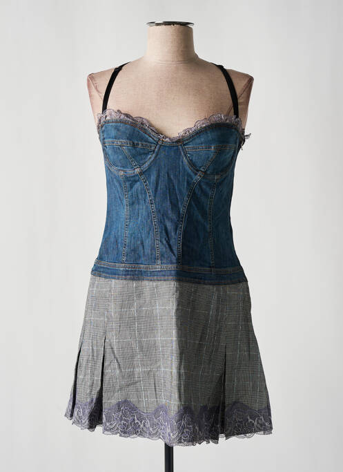 Robe courte bleu DOLCE & GABBANA pour femme