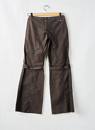 Pantalon droit fermeture zippée sous rabat boutonné gris MISS SIXTY femme