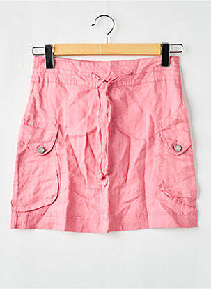 Jupe courte coupe droite rose KILLAH femme