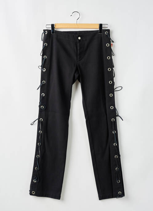 Pantalon slim noir JEAN PAUL GAULTIER pour femme