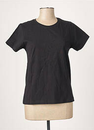 T-shirt coupe droite manches courtes noir LA FEE MARABOUTEE femme
