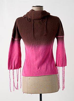 Pull coupe droite manches 3/4 marron DIESEL femme