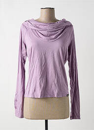 Top tissage jersey manches longues violet KILLAH femme