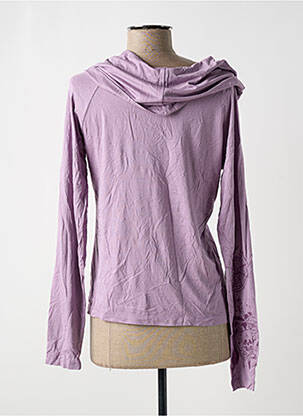 Top tissage jersey manches longues violet KILLAH femme