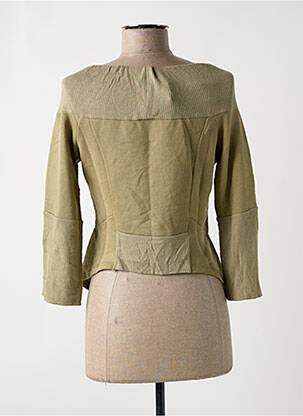 Sweat-shirt tissage jersey manches 3/4 vert DIESEL femme