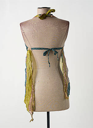 Top coupe fluide sans manche vert EINSTEIN femme