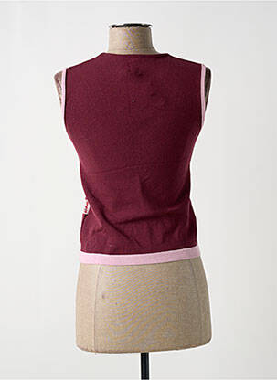 Pull col rond sans manche rouge KILLAH femme