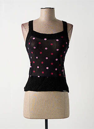 Pull resserrée sur le bas sans manche noir KILLAH femme