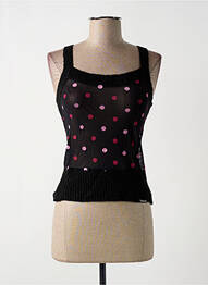 Pull resserrée sur le bas sans manche noir KILLAH femme