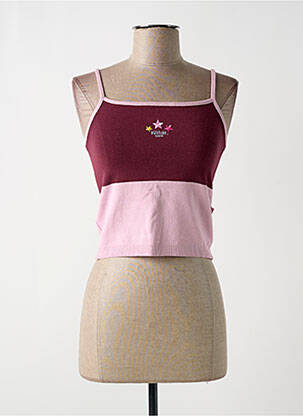 Pull coupe cintrée fines bretelles rose KILLAH femme