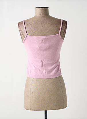 Pull coupe cintrée fines bretelles rose KILLAH femme