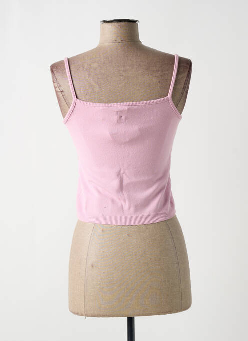 Pull coupe cintrée fines bretelles rose KILLAH femme