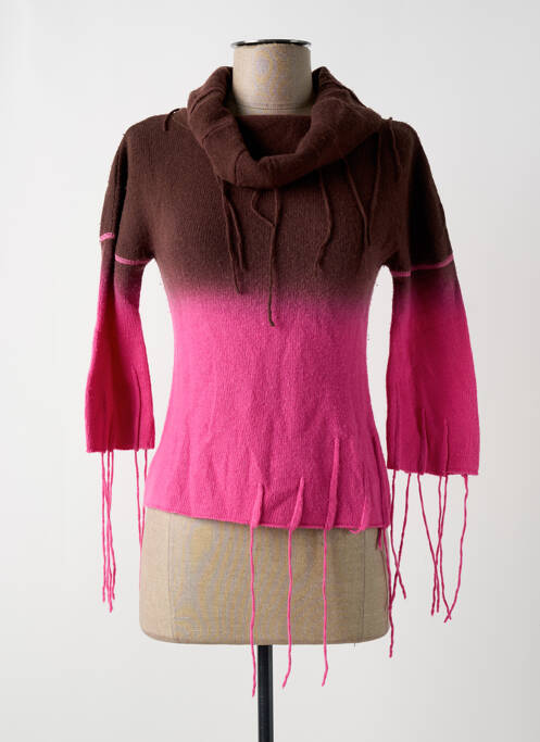 Pull maille fine manches 3/4 marron DIESEL femme