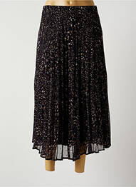 Jupe longue imprimé fantaisie noir LA FEE MARABOUTEE femme