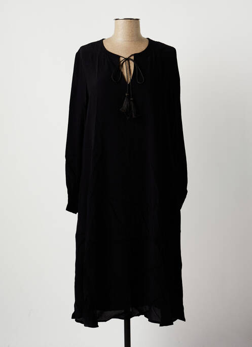 Robe mi-longue noir LA FEE MARABOUTEE pour femme