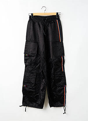 Pantalon cargo taille haute taille haute noir KILLAH femme