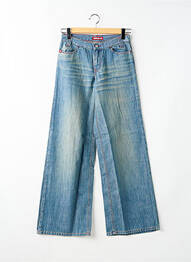Jeans coupe large stretch taille normale bleu KILLAH femme