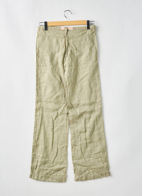Pantalon droit tissage crêpe taille normale vert KILLAH femme