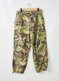 Pantalon cargo fermeture zippée sous rabat pressionné taille normale vert MISS SIXTY femme
