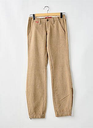 Pantalon droit taille à pinces taille normale beige MISS SIXTY femme