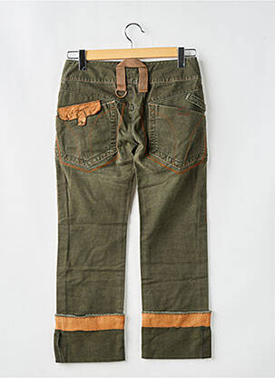 Jeans coupe droite stretch taille basse vert MISS SIXTY femme