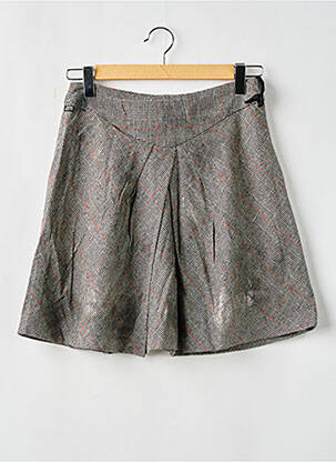 Jupe courte coupe évasée gris MISS SIXTY femme