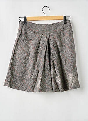 Jupe courte coupe évasée gris MISS SIXTY femme