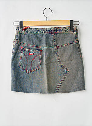 Mini-jupe coupe droite bleu MISS SIXTY femme