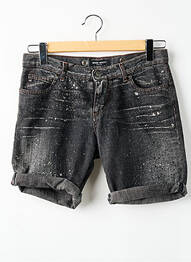 Short tissage denim taille basse gris MISS SIXTY femme