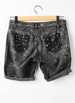 Short tissage denim taille basse gris MISS SIXTY femme