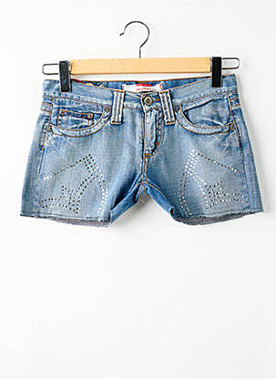 Short tissage denim taille basse bleu BRAY STEVE ALAN femme