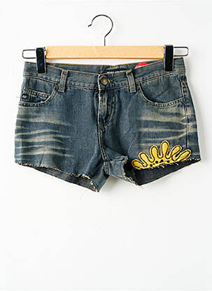 Short tissage denim taille basse bleu MISS SIXTY femme