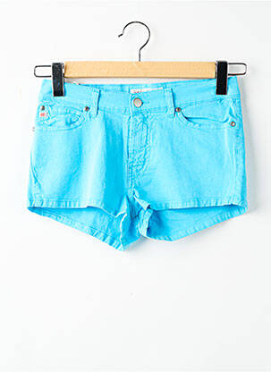 Short fermeture zippée sous rabat boutonné taille normale bleu MISS SIXTY femme