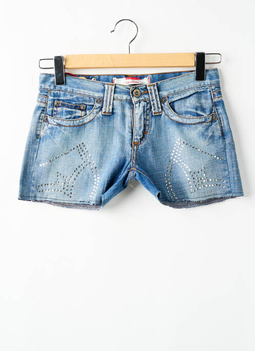 Short tissage denim taille basse bleu BRAY STEVE ALAN femme