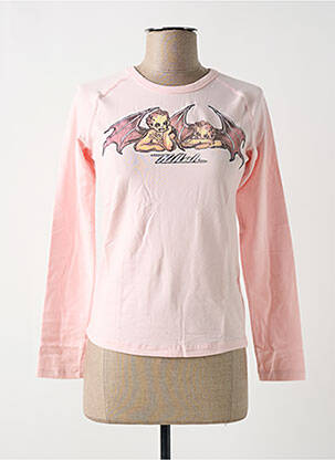 T-shirt manches longues manches longues rose KILLAH femme