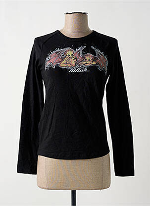 T-shirt manches longues manches longues noir KILLAH femme