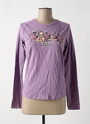 T-shirt manches longues manches longues violet KILLAH femme