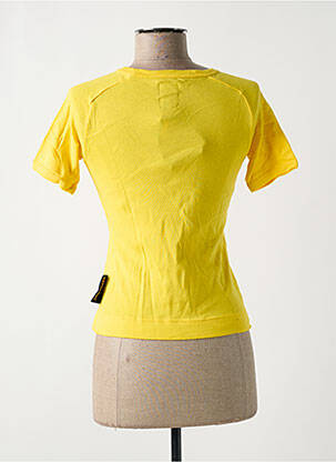 T-shirt sérigraphie floquée manches courtes jaune KILLAH femme