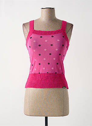 Pull stretch fines bretelles rose KILLAH femme