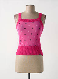 Pull stretch fines bretelles rose KILLAH femme