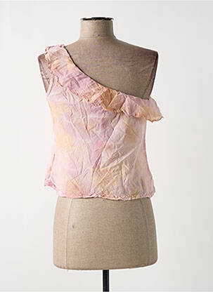 Top coupe fluide sans manche orange MISS SIXTY femme