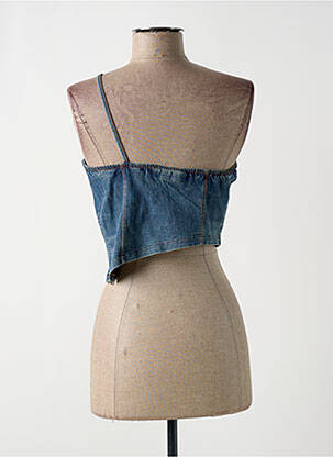 Top coupe cintrée fines bretelles bleu MISS SIXTY femme