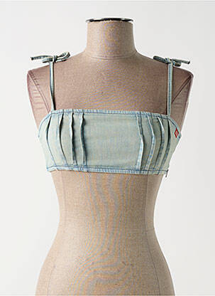 Top stretch fines bretelles bleu MISS SIXTY femme
