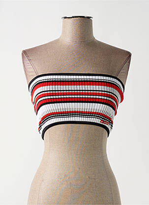 Top stretch sans manche rouge MISS SIXTY femme
