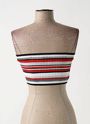 Top stretch sans manche rouge MISS SIXTY femme