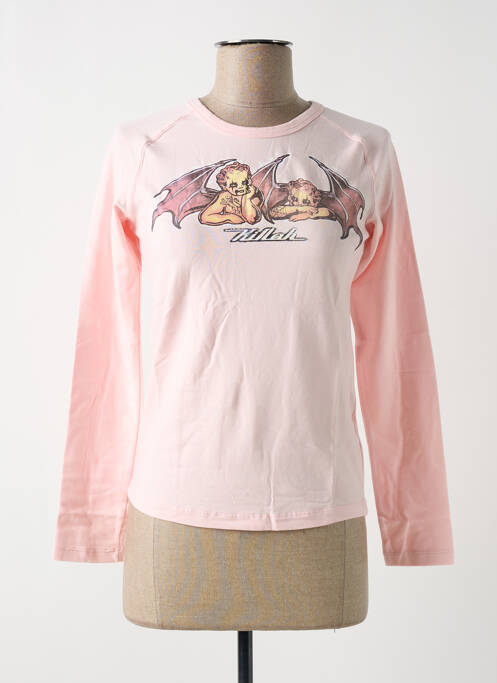 T-shirt manches longues manches longues rose KILLAH femme