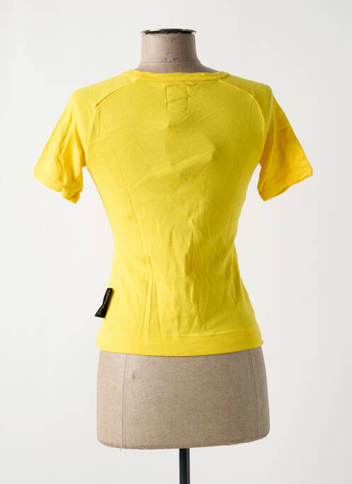 T-shirt sérigraphie floquée manches courtes jaune KILLAH femme