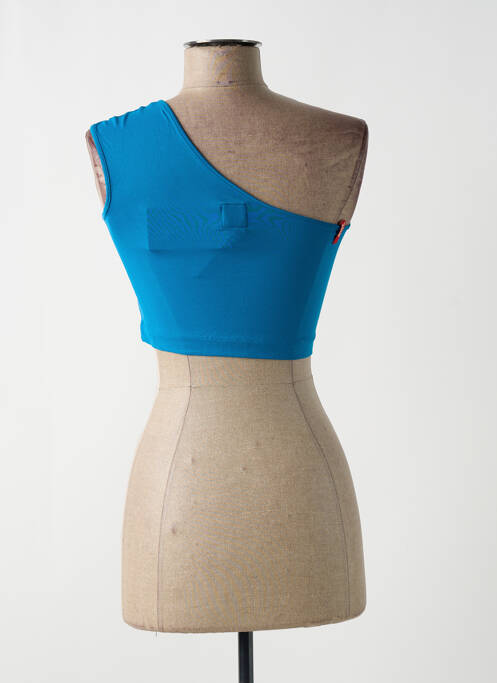 Top tissage jersey sans manche bleu MISS SIXTY femme
