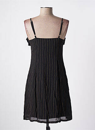 Robe courte coupe cintrée fines bretelles noir KILLAH femme