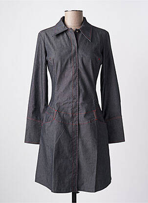 Robe mi-longue manches longues manches longues gris KILLAH femme